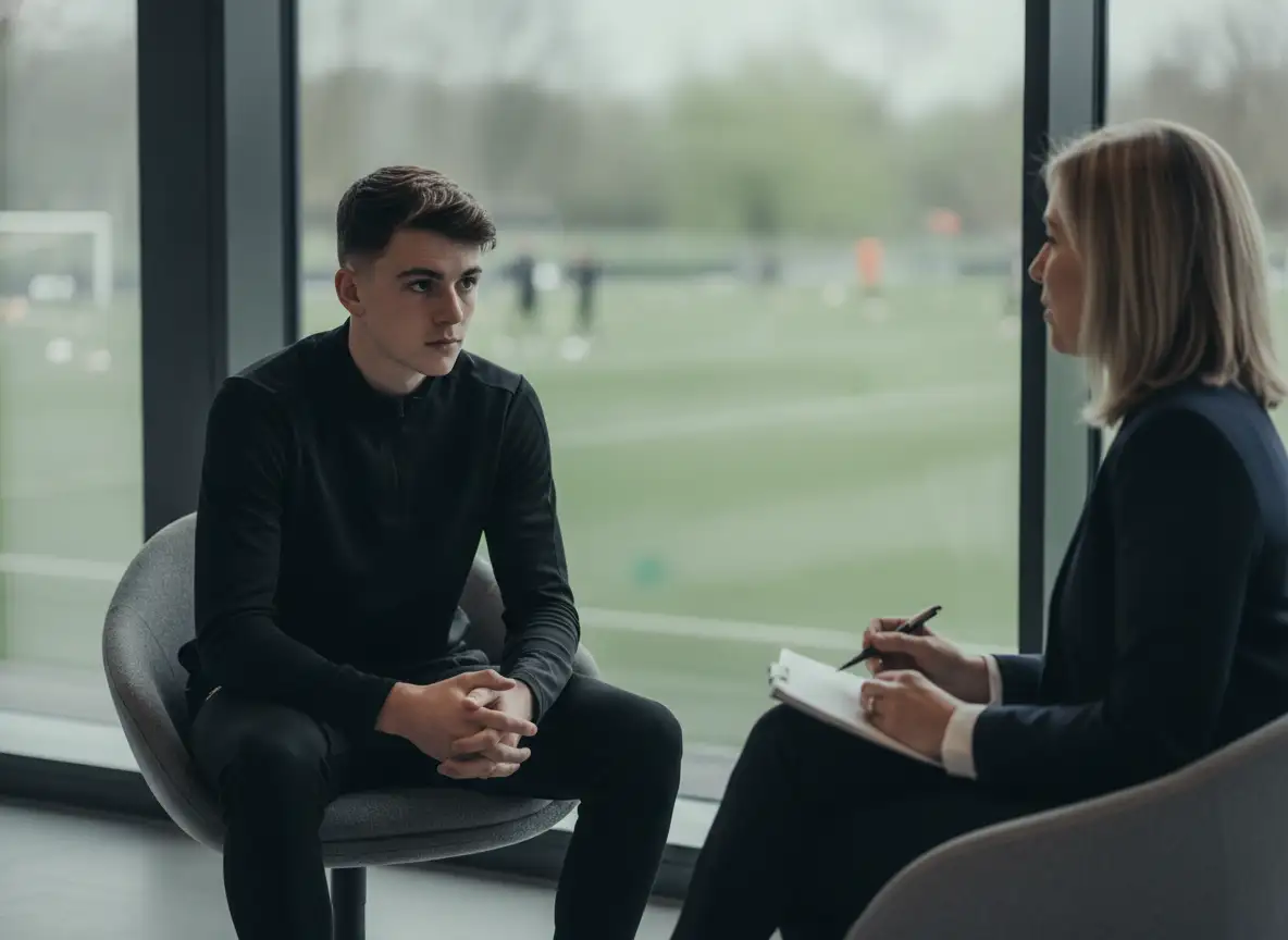 Sports psychologist session · 1:1 athlete support